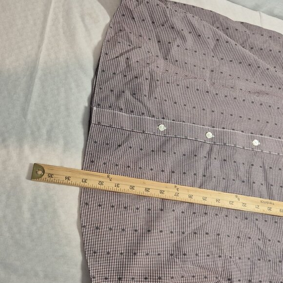 Roundtree & Yorke Gold Label Men's Shirt Size XLT Short SButton Up Burgundy (54) - Picture 9 of 10